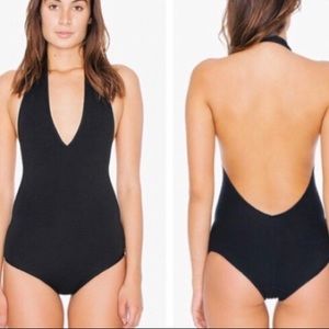 American Apparel halter bodysuit
